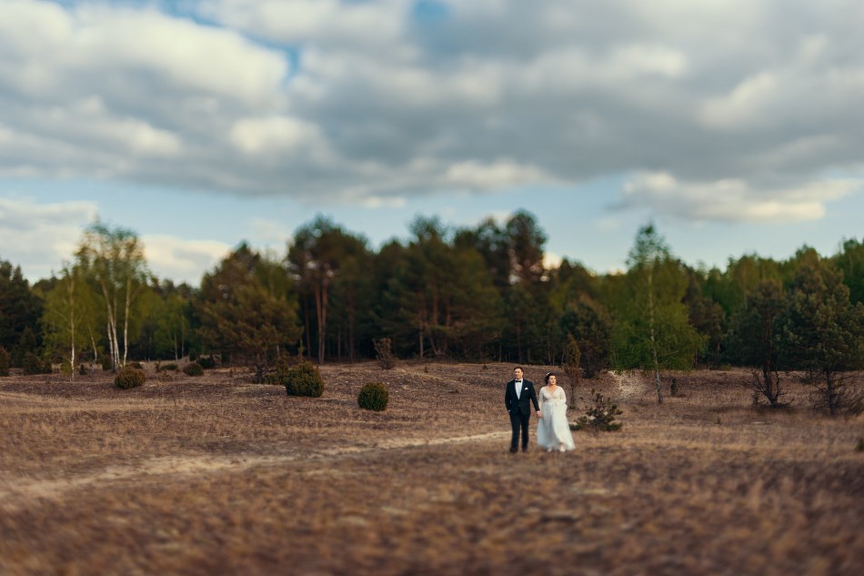 Rustykalna sesja ślubna Boho w lesie