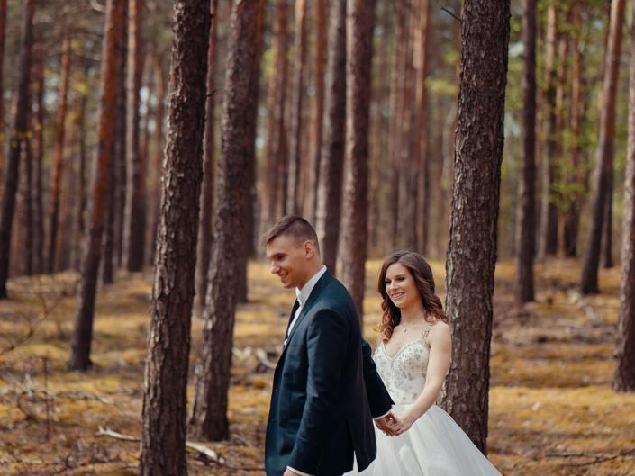 fotografia ślubna Kampinoski Park Narodowy