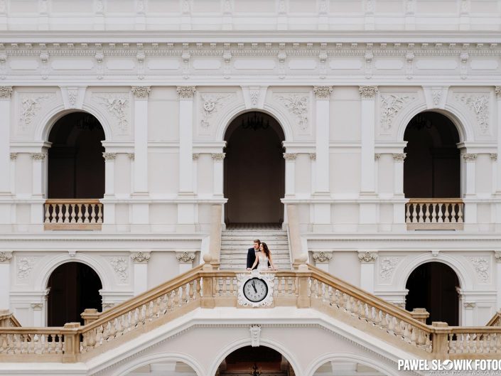 sesja zdjęciowa ślubna politechnika warszawska gmach główny