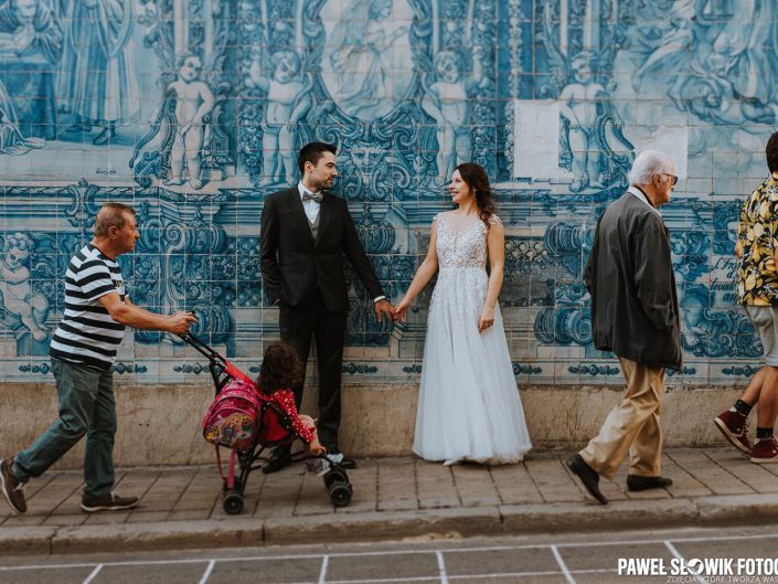 Azulejo Portugalia sesja ślubna